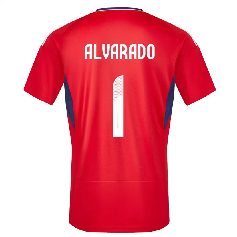 Danxen Børn Costa Rica Esteban Alvarado #1 Rød Hjemmebane Spillertrøjer 24-26 Trøje T-Shirt