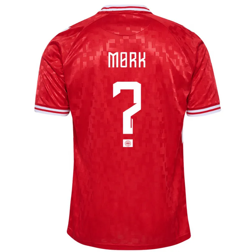Danxen Børn Danmark Sebastian Mørk #0 Rød Hjemmebane Spillertrøjer 24-26 Trøje T-Shirt