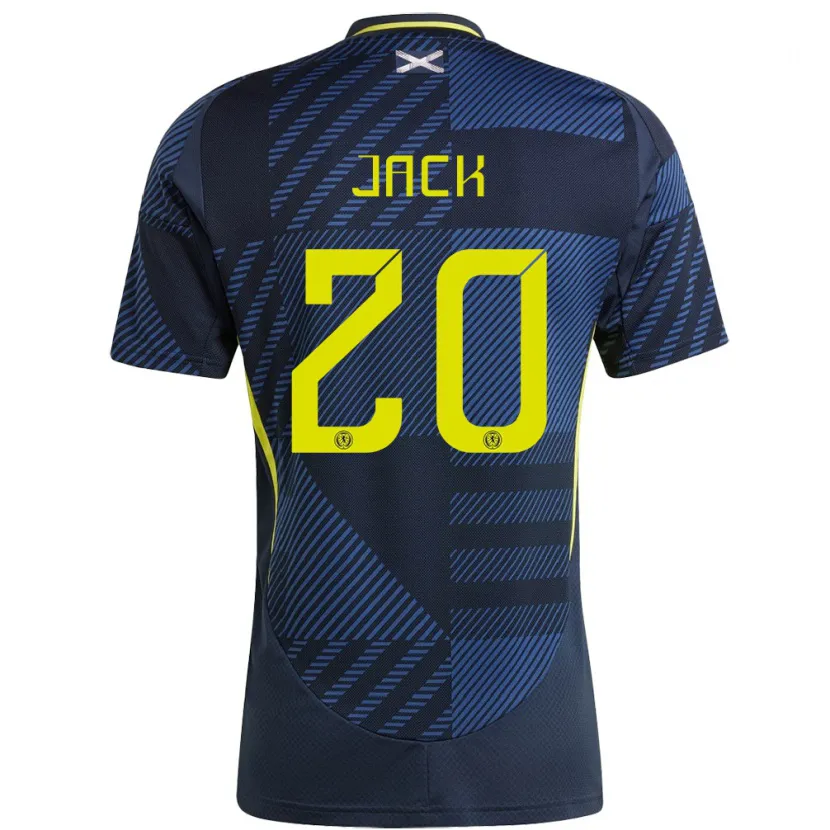 Danxen Børn Skotland Ryan Jack #20 Mørkeblå Hjemmebane Spillertrøjer 24-26 Trøje T-Shirt