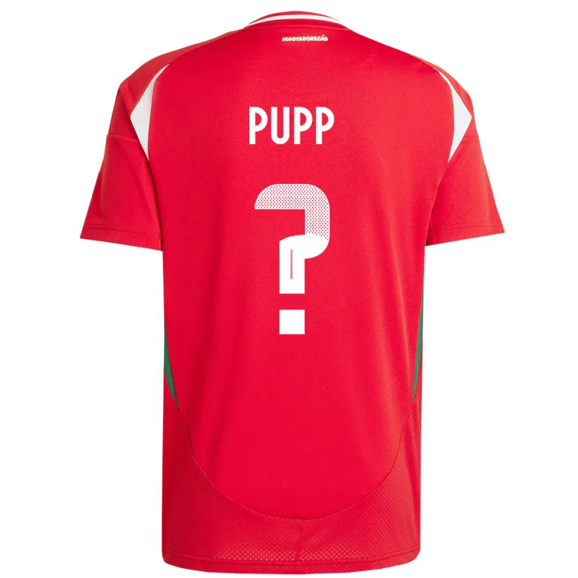 Danxen Børn Ungarn Zétény Pupp #0 Rød Hjemmebane Spillertrøjer 24-26 Trøje T-Shirt