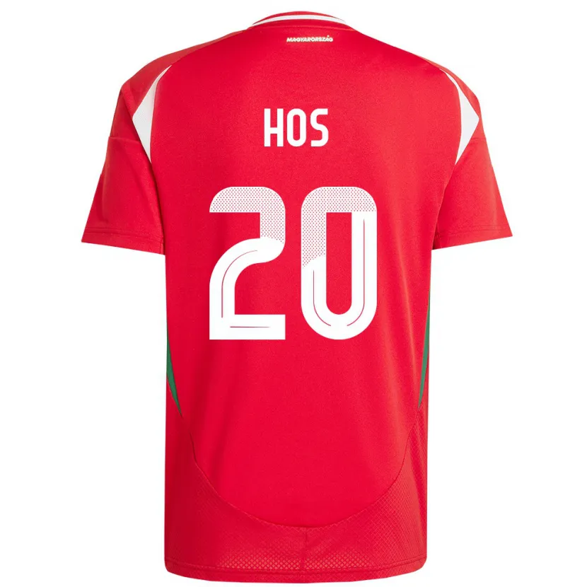 Danxen Børn Ungarn Zsombor Hős #20 Rød Hjemmebane Spillertrøjer 24-26 Trøje T-Shirt