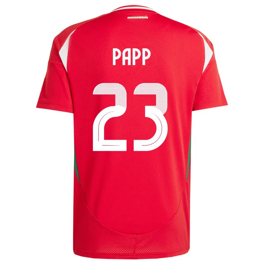 Danxen Børn Ungarn Luca Papp #23 Rød Hjemmebane Spillertrøjer 24-26 Trøje T-Shirt