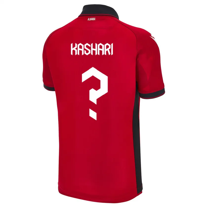 Danxen Børn Albanien Klaus Kashari #0 Rød Hjemmebane Spillertrøjer 24-26 Trøje T-Shirt