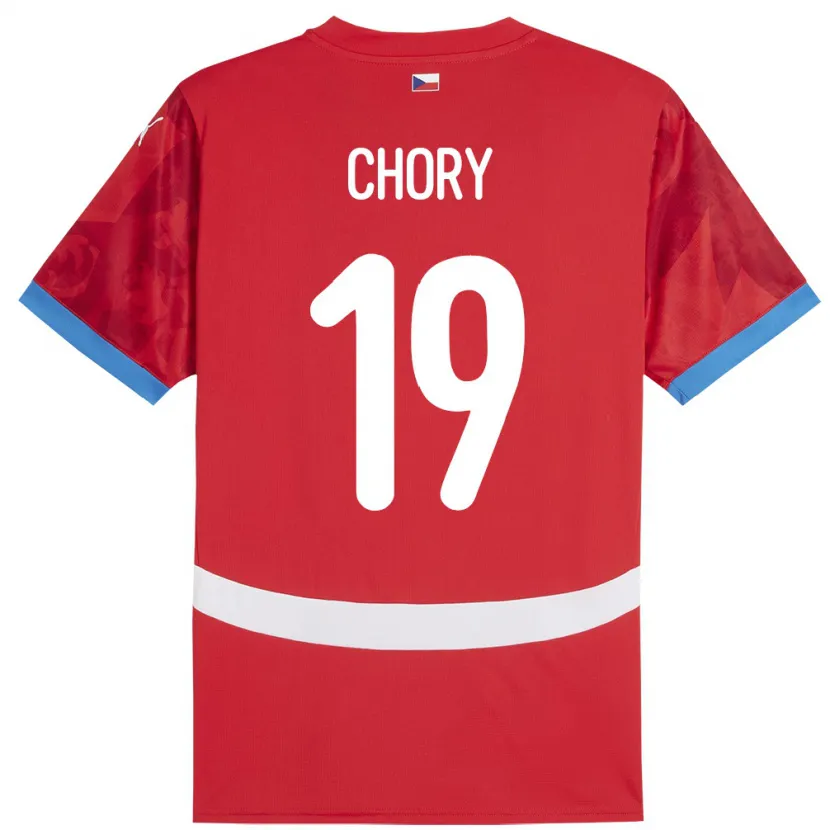 Danxen Børn Tjekkiet Tomas Chory #19 Rød Hjemmebane Spillertrøjer 24-26 Trøje T-Shirt