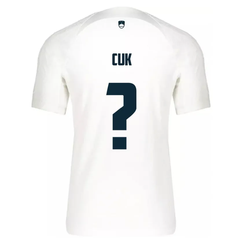 Danxen Børn Slovenien Tine Cuk #0 Hvid Hjemmebane Spillertrøjer 24-26 Trøje T-Shirt