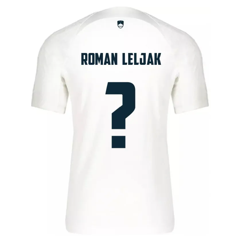 Danxen Børn Slovenien Nejc Roman Leljak #0 Hvid Hjemmebane Spillertrøjer 24-26 Trøje T-Shirt