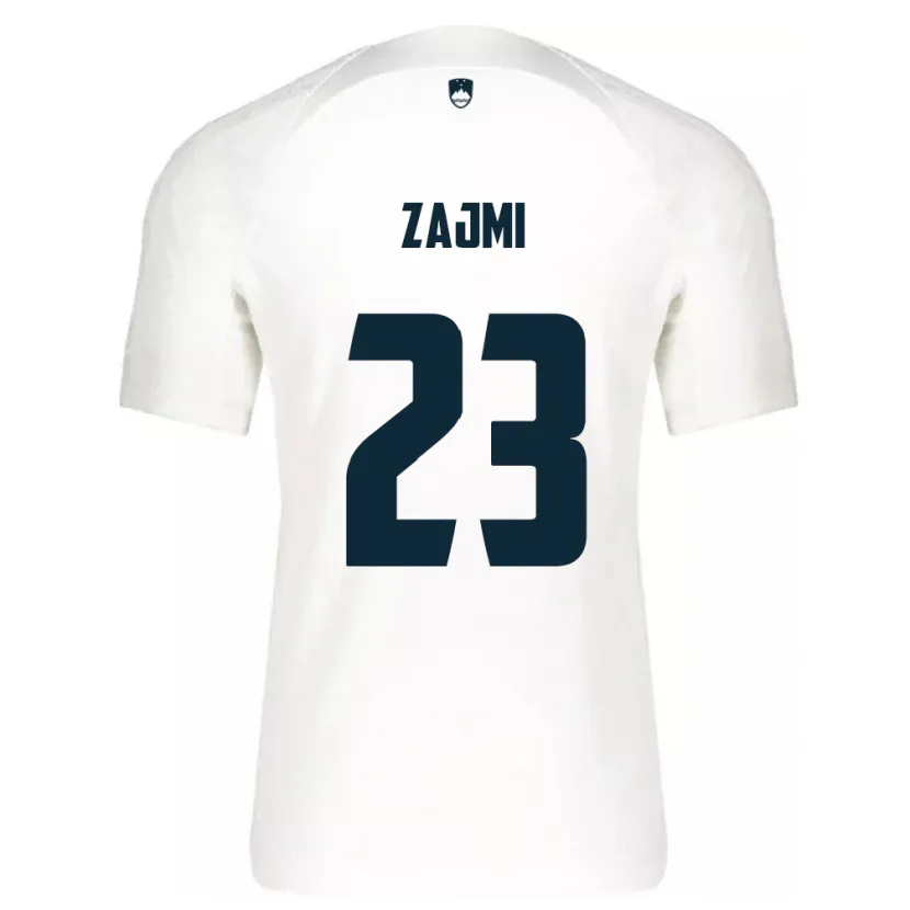 Danxen Børn Slovenien Luana Zajmi #23 Hvid Hjemmebane Spillertrøjer 24-26 Trøje T-Shirt