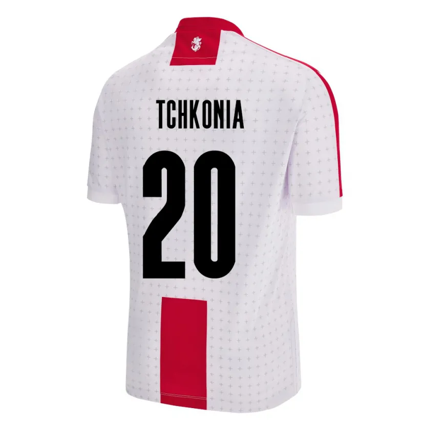 Danxen Børn Georgia Khatia Tchkonia #20 Hvid Hjemmebane Spillertrøjer 24-26 Trøje T-Shirt