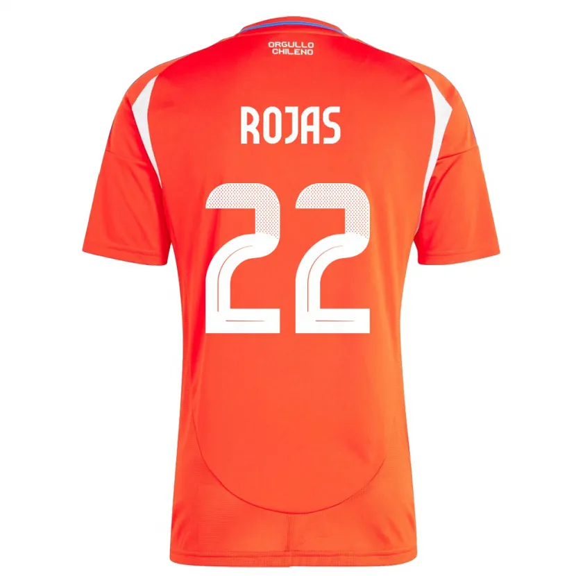 Danxen Børn Chile Jeyson Rojas #22 Rød Hjemmebane Spillertrøjer 24-26 Trøje T-Shirt