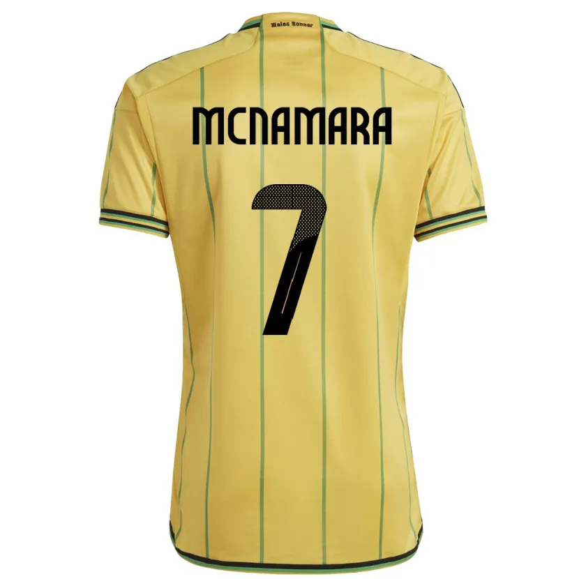 Danxen Børn Jamaica Peyton Mcnamara #7 Gul Hjemmebane Spillertrøjer 24-26 Trøje T-Shirt