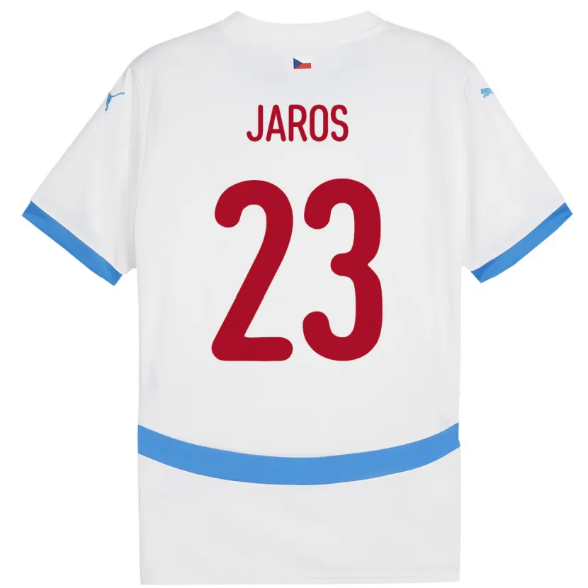 Danxen Børn Tjekkiet Vitezslav Jaros #23 Hvid Udebane Spillertrøjer 24-26 Trøje T-Shirt
