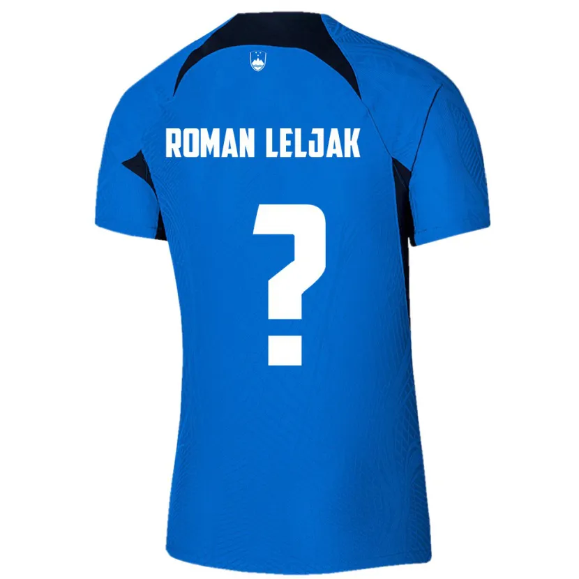 Danxen Børn Slovenien Nejc Roman Leljak #0 Blå Udebane Spillertrøjer 24-26 Trøje T-Shirt