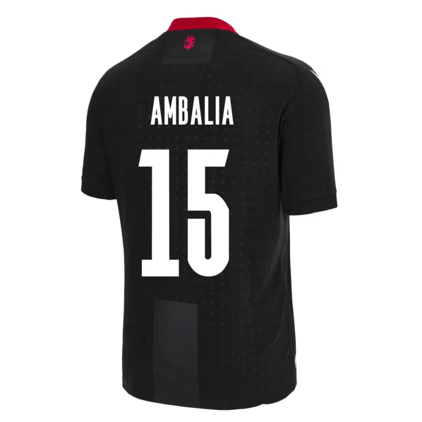 Danxen Børn Georgia Tinatin Ambalia #15 Sort Udebane Spillertrøjer 24-26 Trøje T-Shirt