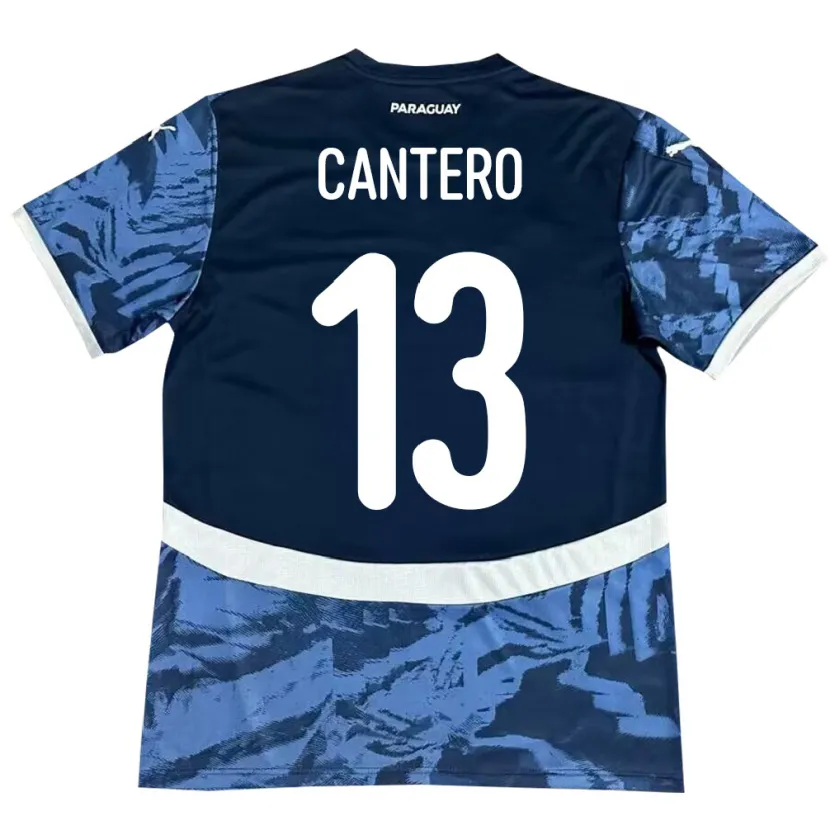 Danxen Børn Paraguay Alexis Cantero #13 Blå Udebane Spillertrøjer 24-26 Trøje T-Shirt