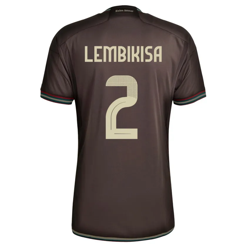 Danxen Børn Jamaica Dexter Lembikisa #2 Nat Brun Udebane Spillertrøjer 24-26 Trøje T-Shirt