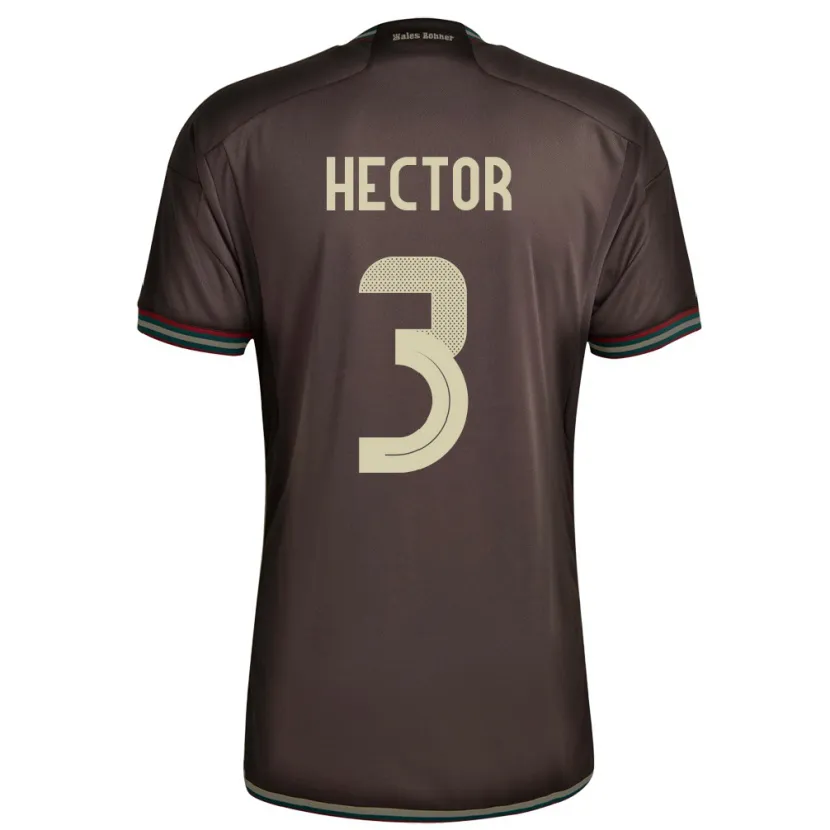 Danxen Børn Jamaica Michael Hector #3 Nat Brun Udebane Spillertrøjer 24-26 Trøje T-Shirt