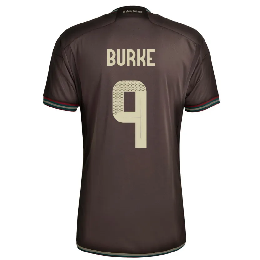 Danxen Børn Jamaica Cory Burke #9 Nat Brun Udebane Spillertrøjer 24-26 Trøje T-Shirt