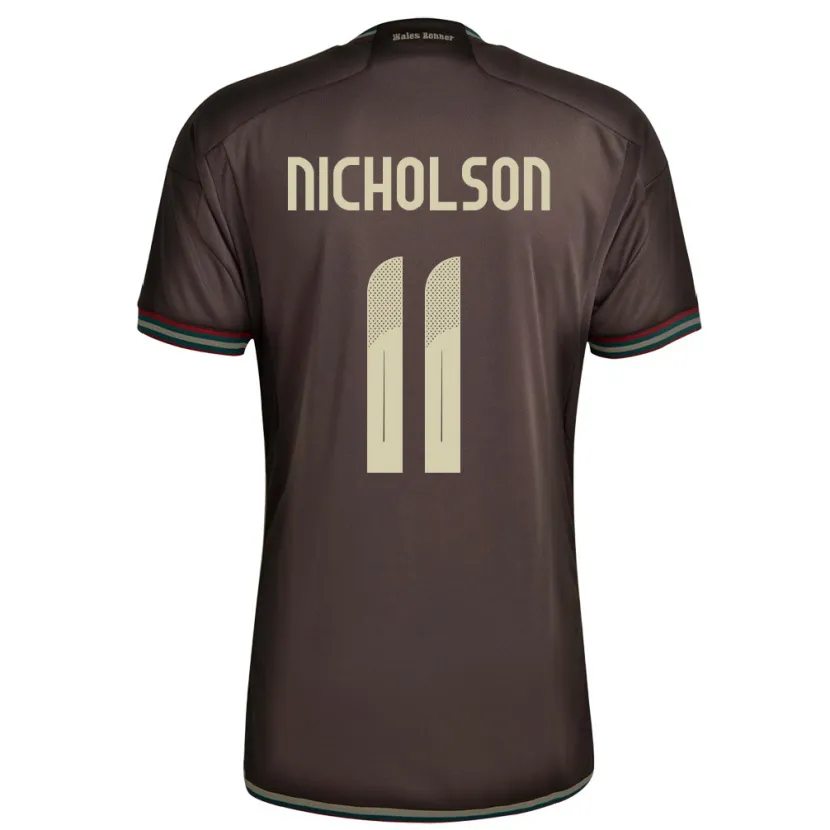 Danxen Børn Jamaica Shamar Nicholson #11 Nat Brun Udebane Spillertrøjer 24-26 Trøje T-Shirt