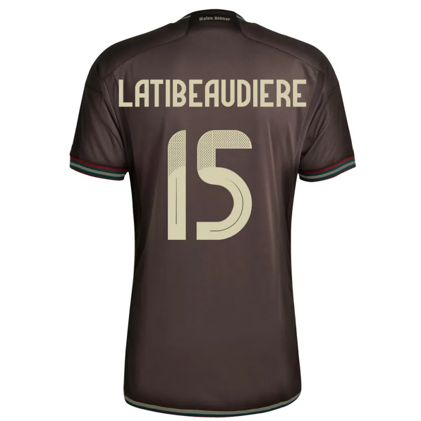 Danxen Børn Jamaica Joel Latibeaudiere #15 Nat Brun Udebane Spillertrøjer 24-26 Trøje T-Shirt