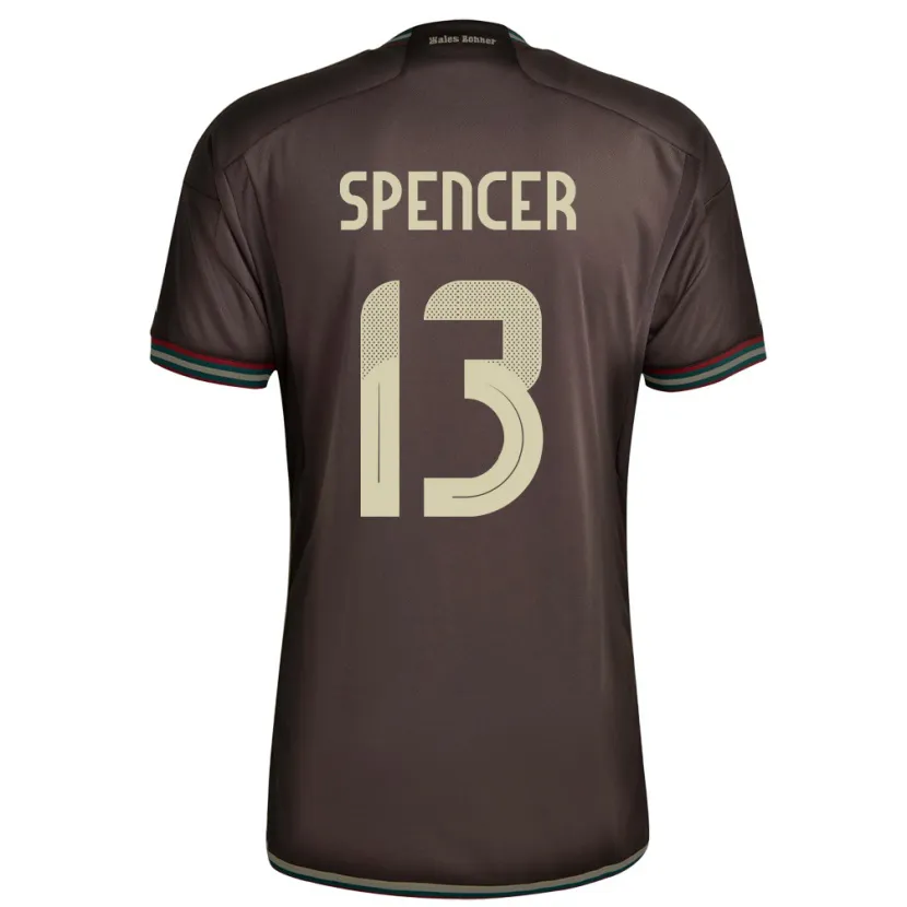 Danxen Børn Jamaica Rebecca Spencer #13 Nat Brun Udebane Spillertrøjer 24-26 Trøje T-Shirt
