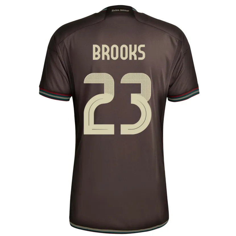Danxen Børn Jamaica Liya Brooks #23 Nat Brun Udebane Spillertrøjer 24-26 Trøje T-Shirt