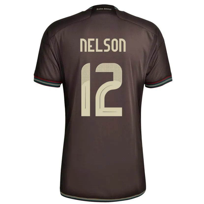Danxen Børn Jamaica Tyiesha Nelson #12 Nat Brun Udebane Spillertrøjer 24-26 Trøje T-Shirt