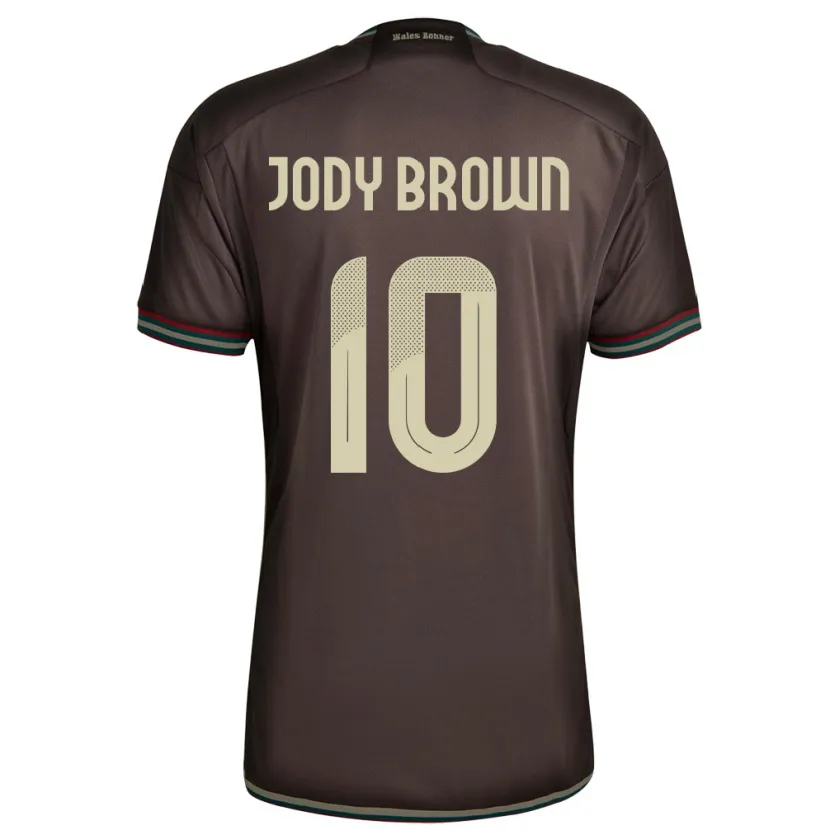 Danxen Børn Jamaica Jody Brown #10 Nat Brun Udebane Spillertrøjer 24-26 Trøje T-Shirt