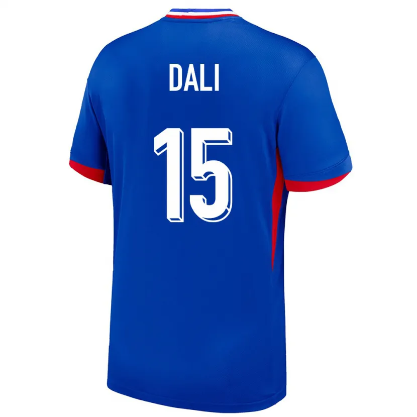 Danxen Mænd Frankrig Kenza Dali #15 Blå Hjemmebane Spillertrøjer 24-26 Trøje T-Shirt