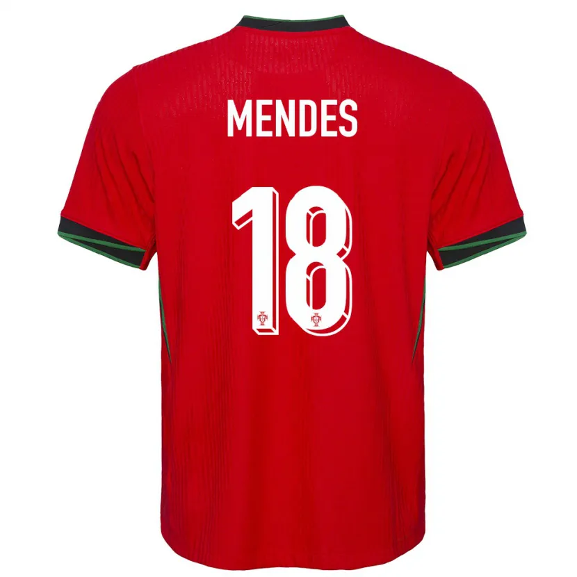 Danxen Mænd Portugal Carolina Mendes #18 Rød Hjemmebane Spillertrøjer 24-26 Trøje T-Shirt
