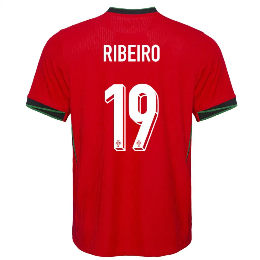 Danxen Mænd Portugal Rodrigo Ribeiro #19 Rød Hjemmebane Spillertrøjer 24-26 Trøje T-Shirt