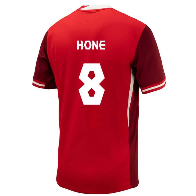 Danxen Mænd Canada Ismaël Koné #8 Rød Hjemmebane Spillertrøjer 24-26 Trøje T-Shirt