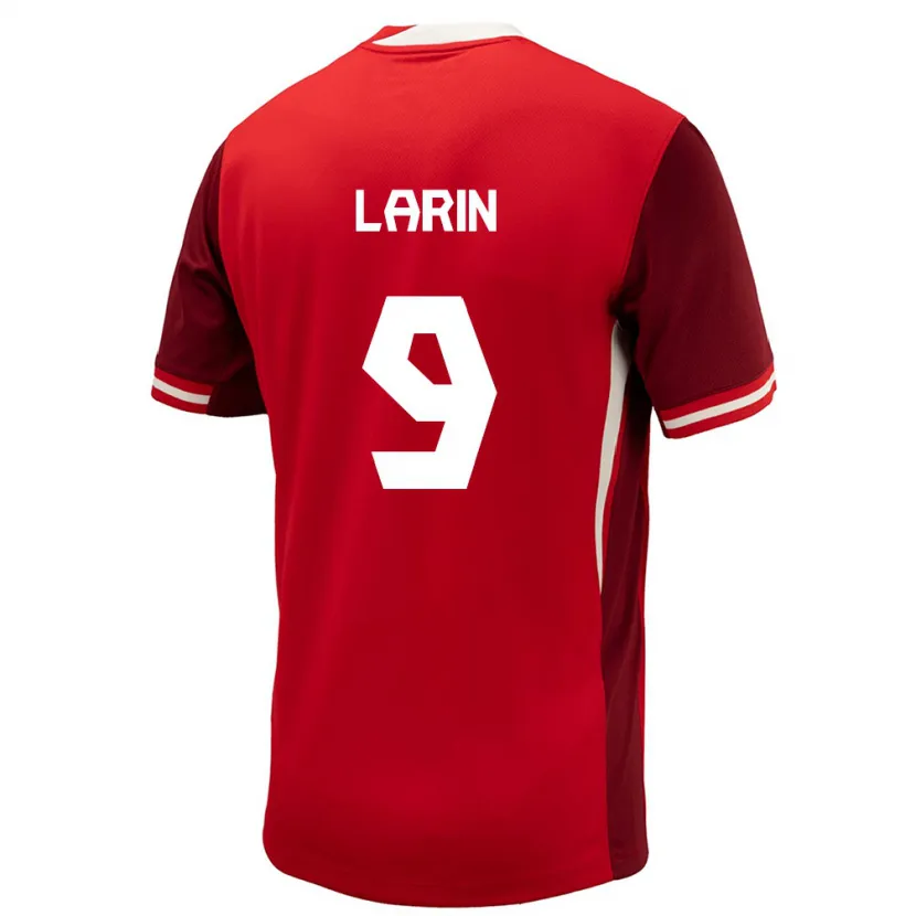 Danxen Mænd Canada Cyle Larin #9 Rød Hjemmebane Spillertrøjer 24-26 Trøje T-Shirt