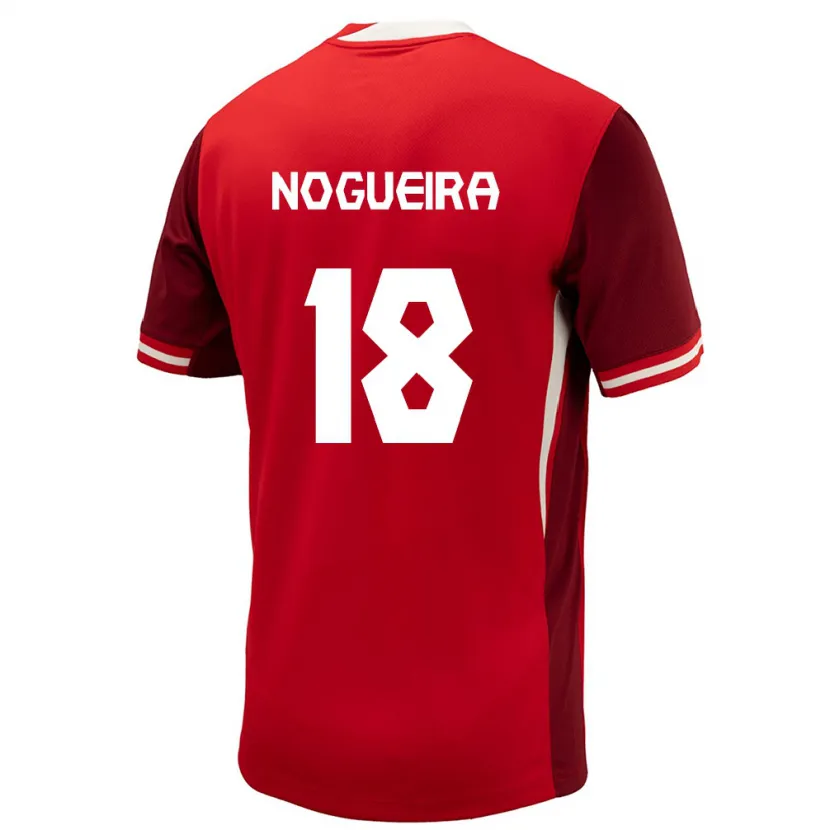 Danxen Mænd Canada Matthew Nogueira #18 Rød Hjemmebane Spillertrøjer 24-26 Trøje T-Shirt