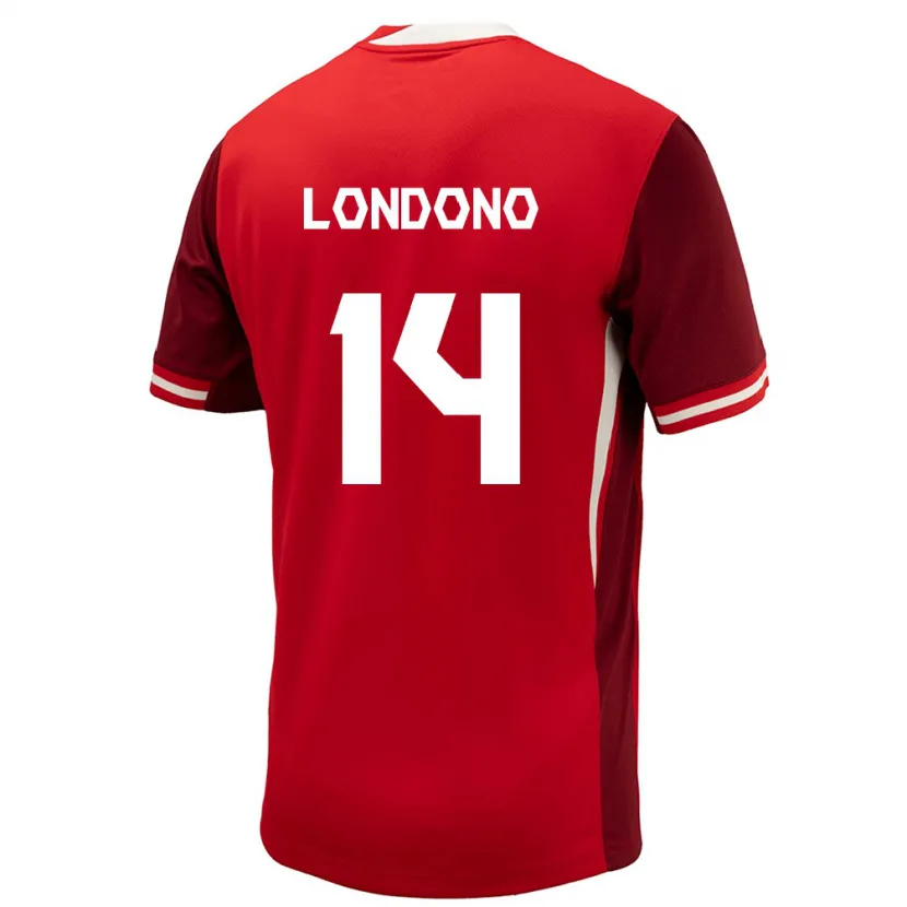 Danxen Mænd Canada Tyler Londono #14 Rød Hjemmebane Spillertrøjer 24-26 Trøje T-Shirt