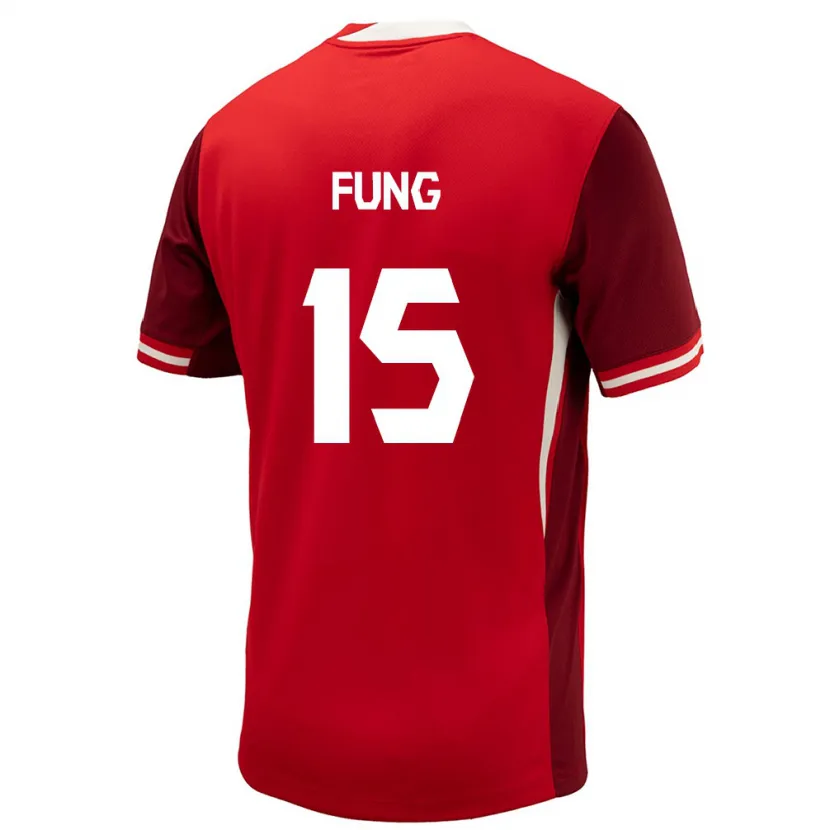 Danxen Mænd Canada Victor Fung #15 Rød Hjemmebane Spillertrøjer 24-26 Trøje T-Shirt
