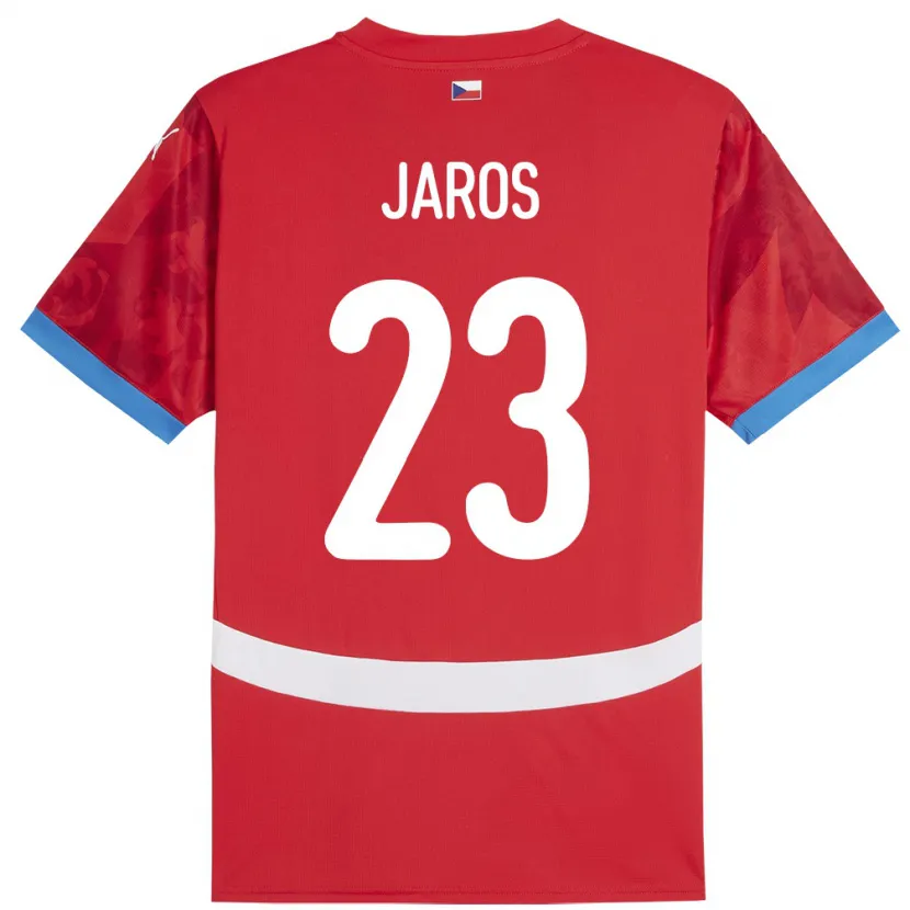 Danxen Mænd Tjekkiet Vitezslav Jaros #23 Rød Hjemmebane Spillertrøjer 24-26 Trøje T-Shirt