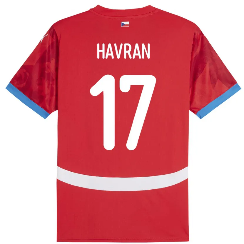 Danxen Mænd Tjekkiet Marek Havran #17 Rød Hjemmebane Spillertrøjer 24-26 Trøje T-Shirt