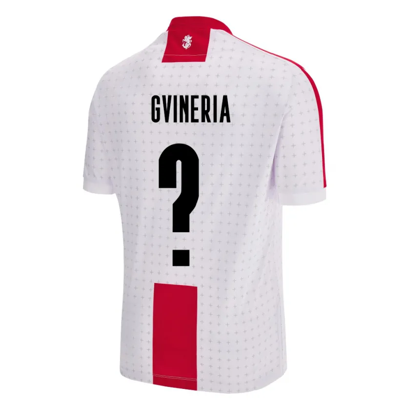 Danxen Mænd Georgia Akaki Gvineria #0 Hvid Hjemmebane Spillertrøjer 24-26 Trøje T-Shirt