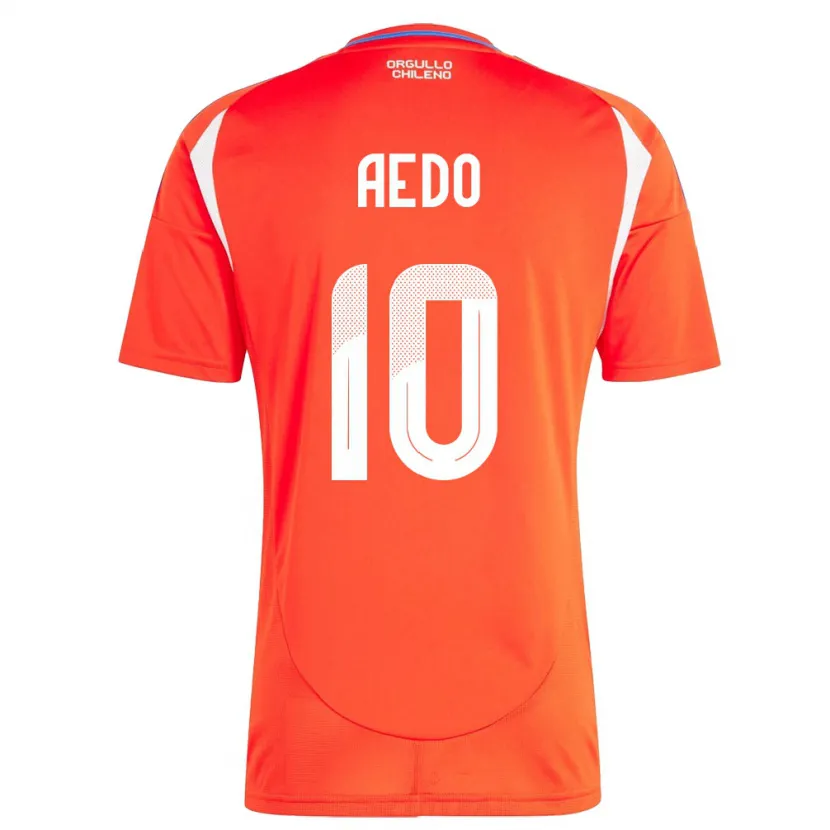 Danxen Mænd Chile Yanara Aedo #10 Rød Hjemmebane Spillertrøjer 24-26 Trøje T-Shirt