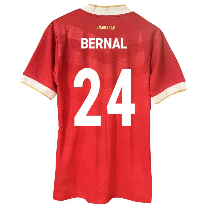 Danxen Mænd Panama Kevin Bernal #24 Rød Hjemmebane Spillertrøjer 24-26 Trøje T-Shirt