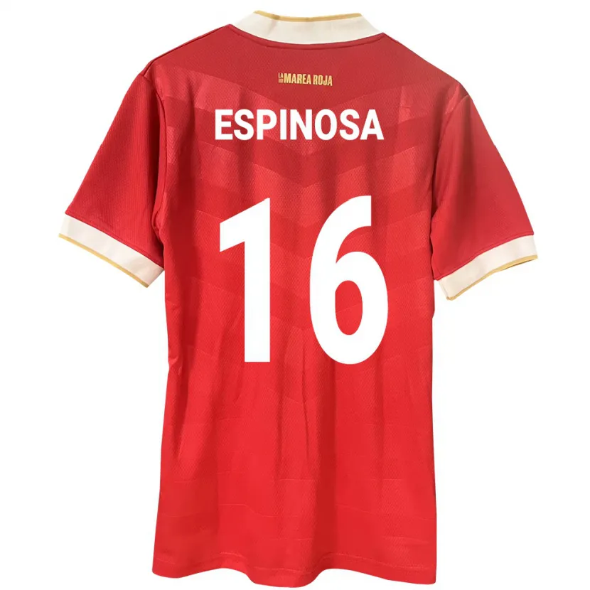 Danxen Mænd Panama Rebeca Espinosa #16 Rød Hjemmebane Spillertrøjer 24-26 Trøje T-Shirt