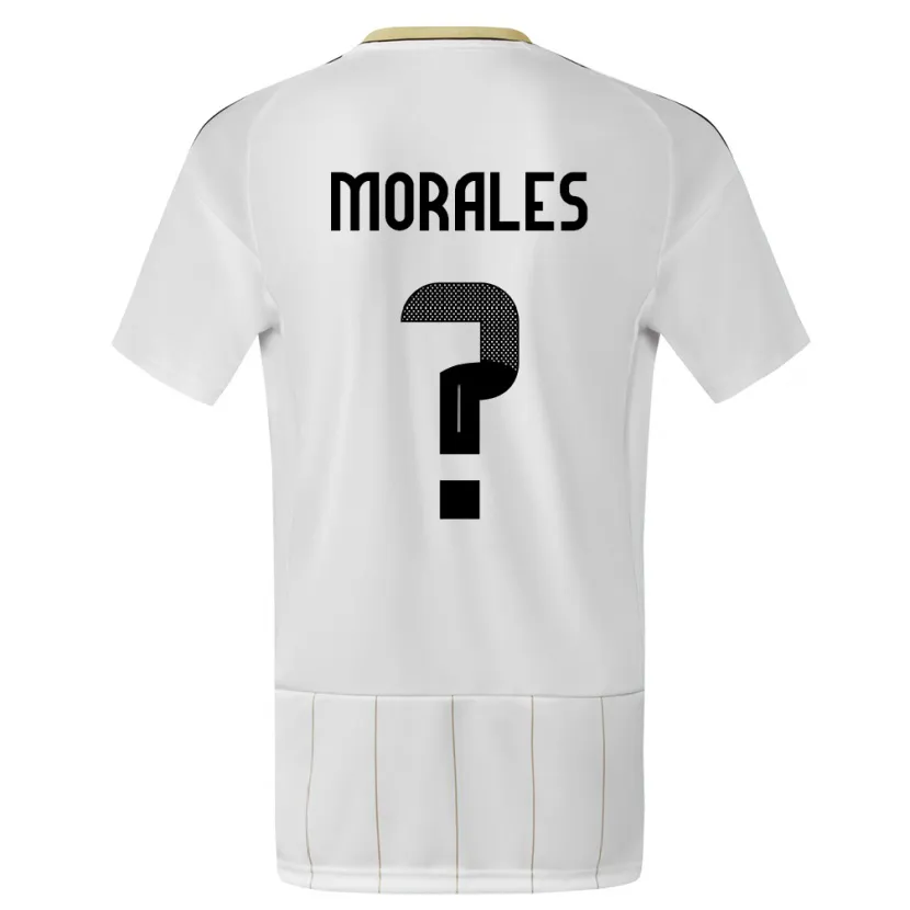 Danxen Mænd Costa Rica Bryan Morales #0 Hvid Udebane Spillertrøjer 24-26 Trøje T-Shirt