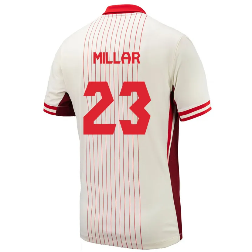 Danxen Mænd Canada Liam Millar #23 Hvid Udebane Spillertrøjer 24-26 Trøje T-Shirt