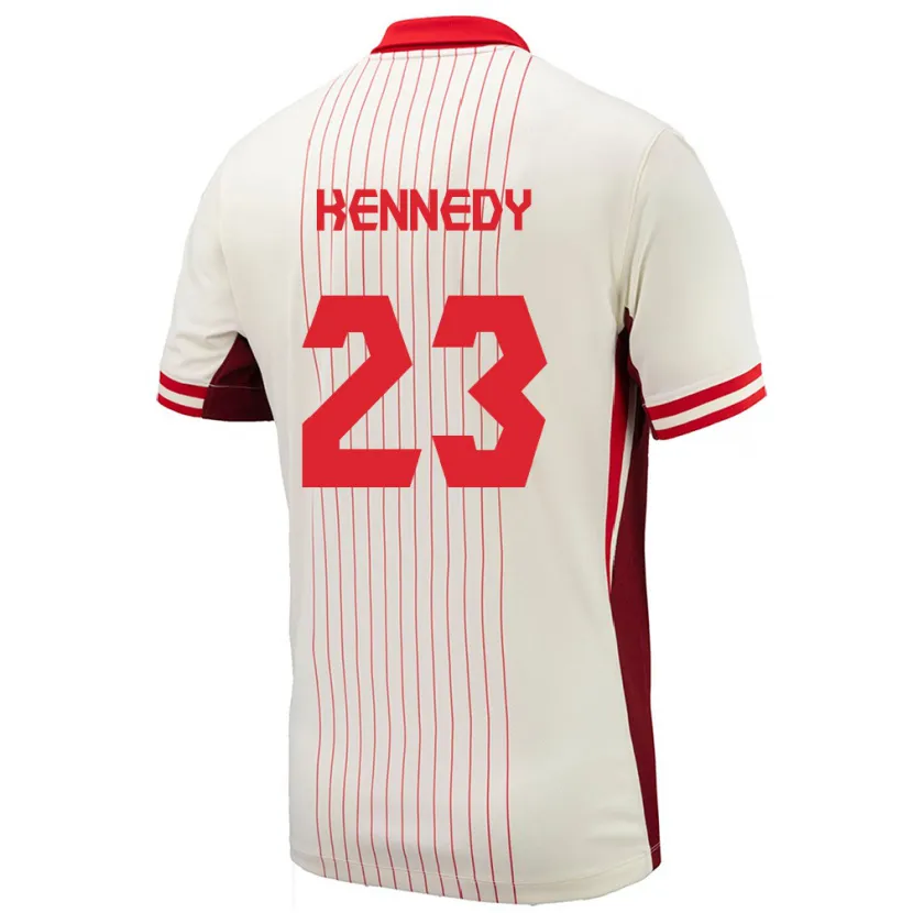 Danxen Mænd Canada Scott Kennedy #23 Hvid Udebane Spillertrøjer 24-26 Trøje T-Shirt