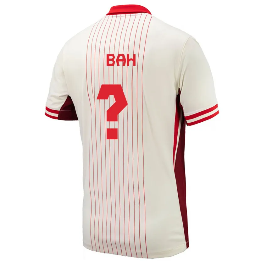 Danxen Mænd Canada Elage Bah #0 Hvid Udebane Spillertrøjer 24-26 Trøje T-Shirt