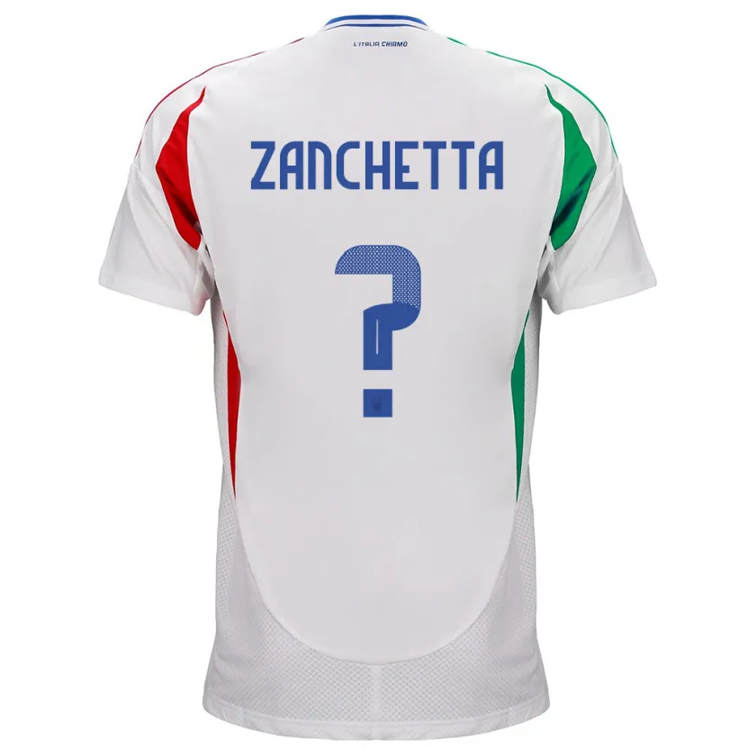 Danxen Mænd Italien Mattia Zanchetta #0 Hvid Udebane Spillertrøjer 24-26 Trøje T-Shirt