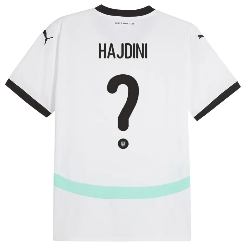 Danxen Mænd Østrig Florent Hajdini #0 Hvid Udebane Spillertrøjer 24-26 Trøje T-Shirt