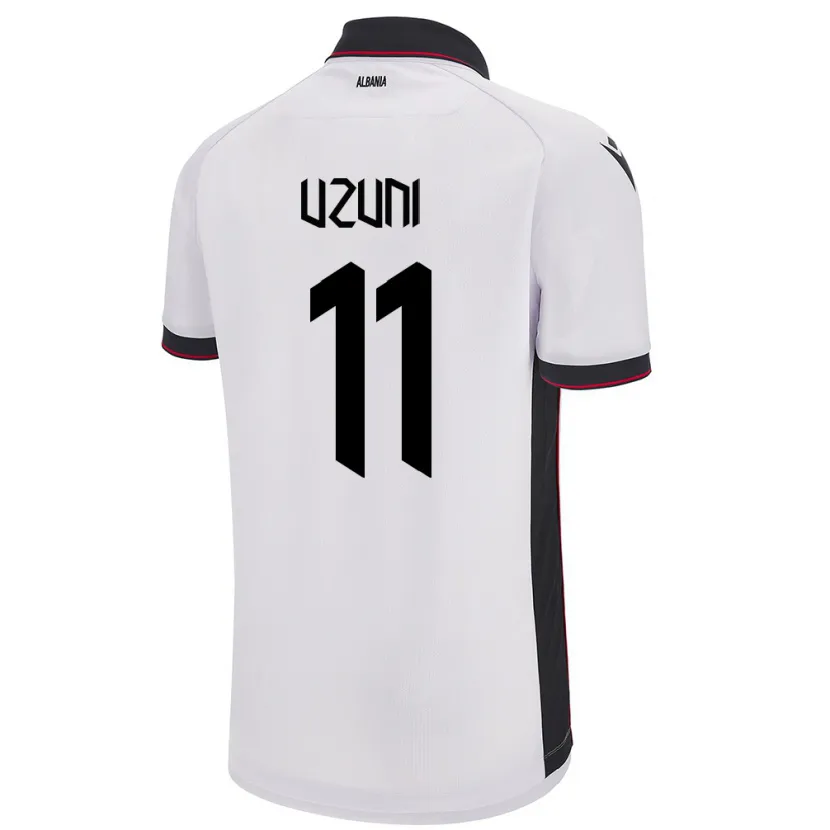 Danxen Mænd Albanien Myrto Uzuni #11 Hvid Udebane Spillertrøjer 24-26 Trøje T-Shirt