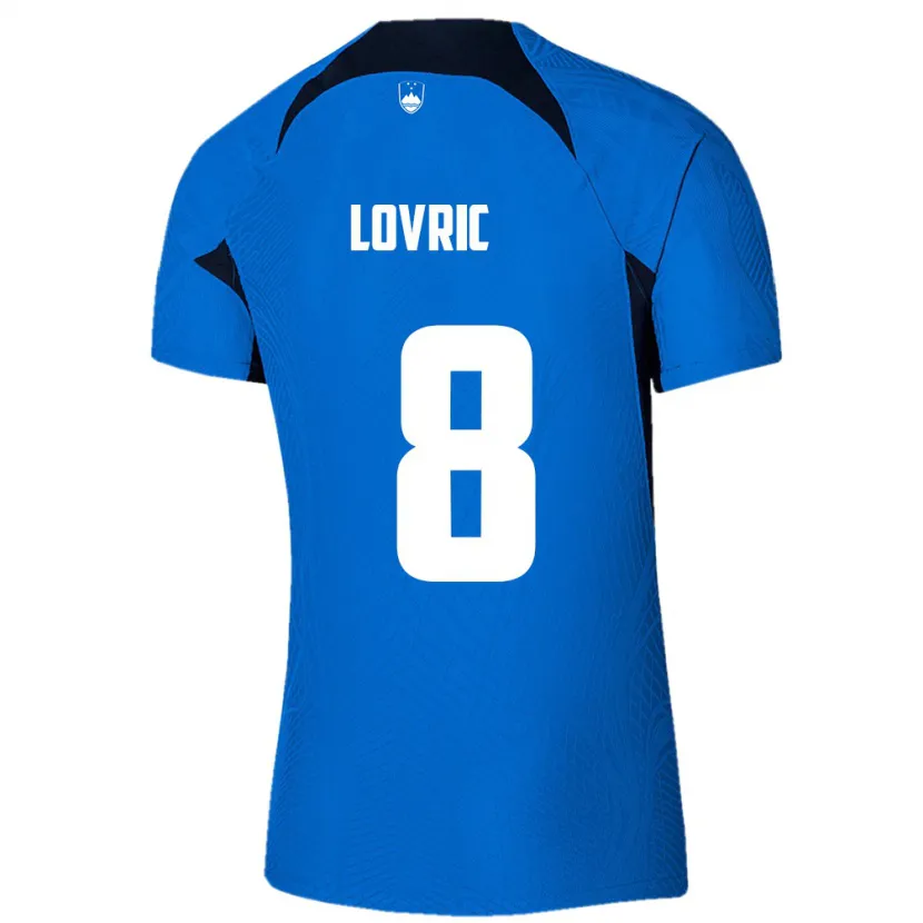 Danxen Mænd Slovenien Sandi Lovric #8 Blå Udebane Spillertrøjer 24-26 Trøje T-Shirt