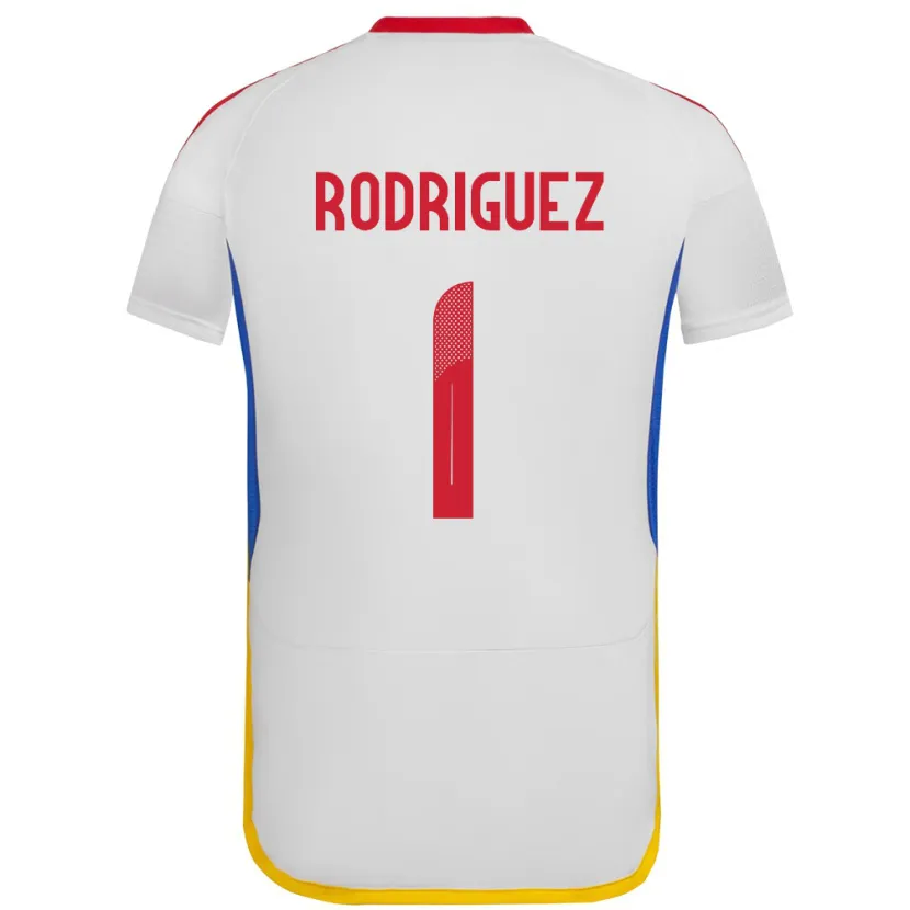 Danxen Mænd Venezuela Samuel Rodriguez #1 Hvid Udebane Spillertrøjer 24-26 Trøje T-Shirt